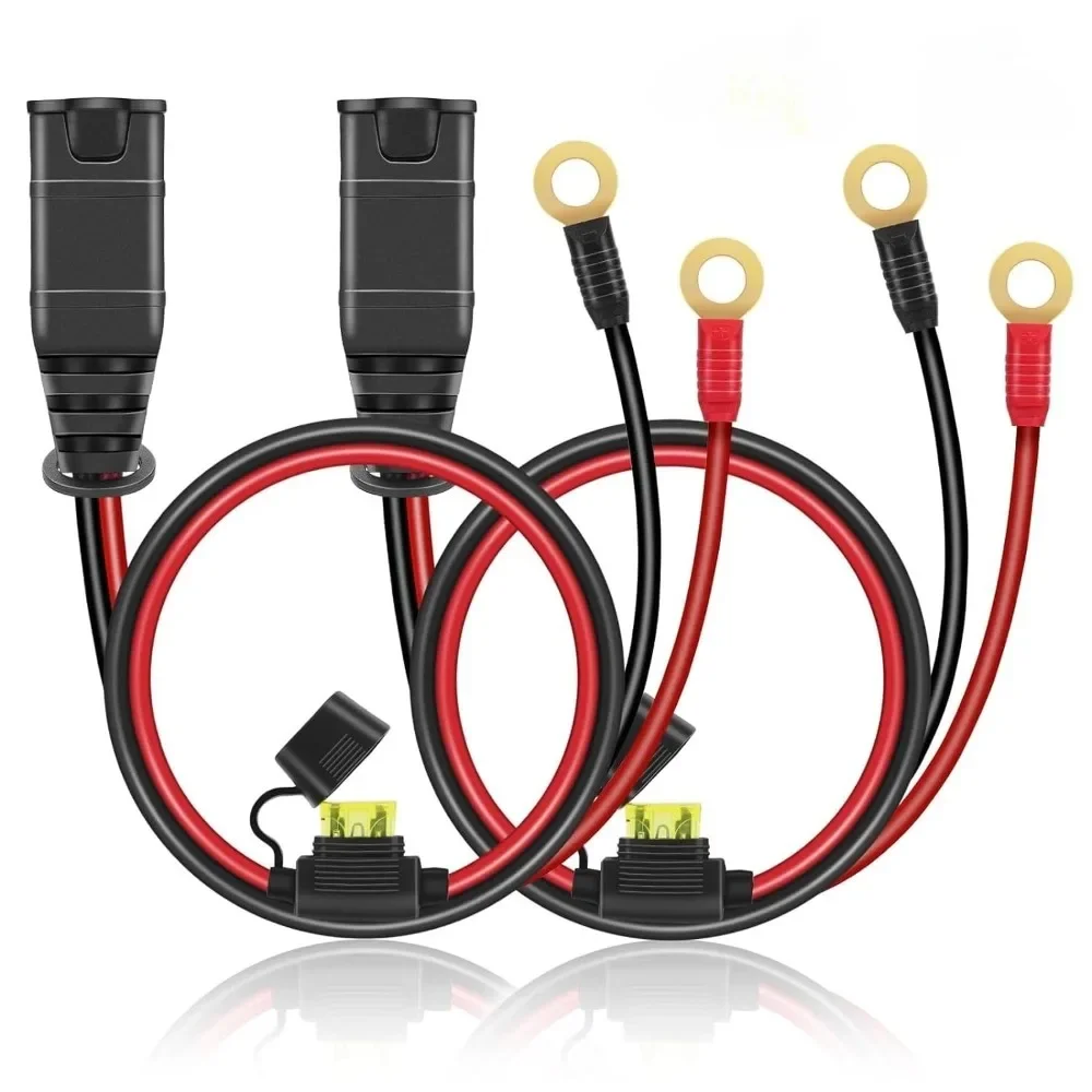 Battery Charger Cable Car Battery Cable 2 Pack Wire Harness for NOCO GC002 X-Connect 6mm Smart Batteries Trickle Charger Cable Battery Tender Leads Jump Starter Cable