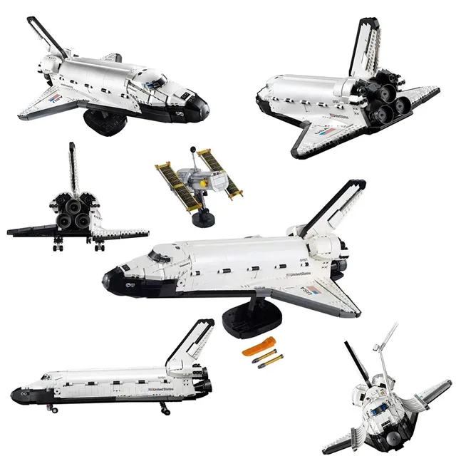 USA Apollo International Space Station 11 Lunar Moudle Lander Technical Discovery Building Block Brick Kid Toy 10266 21321 10283 2