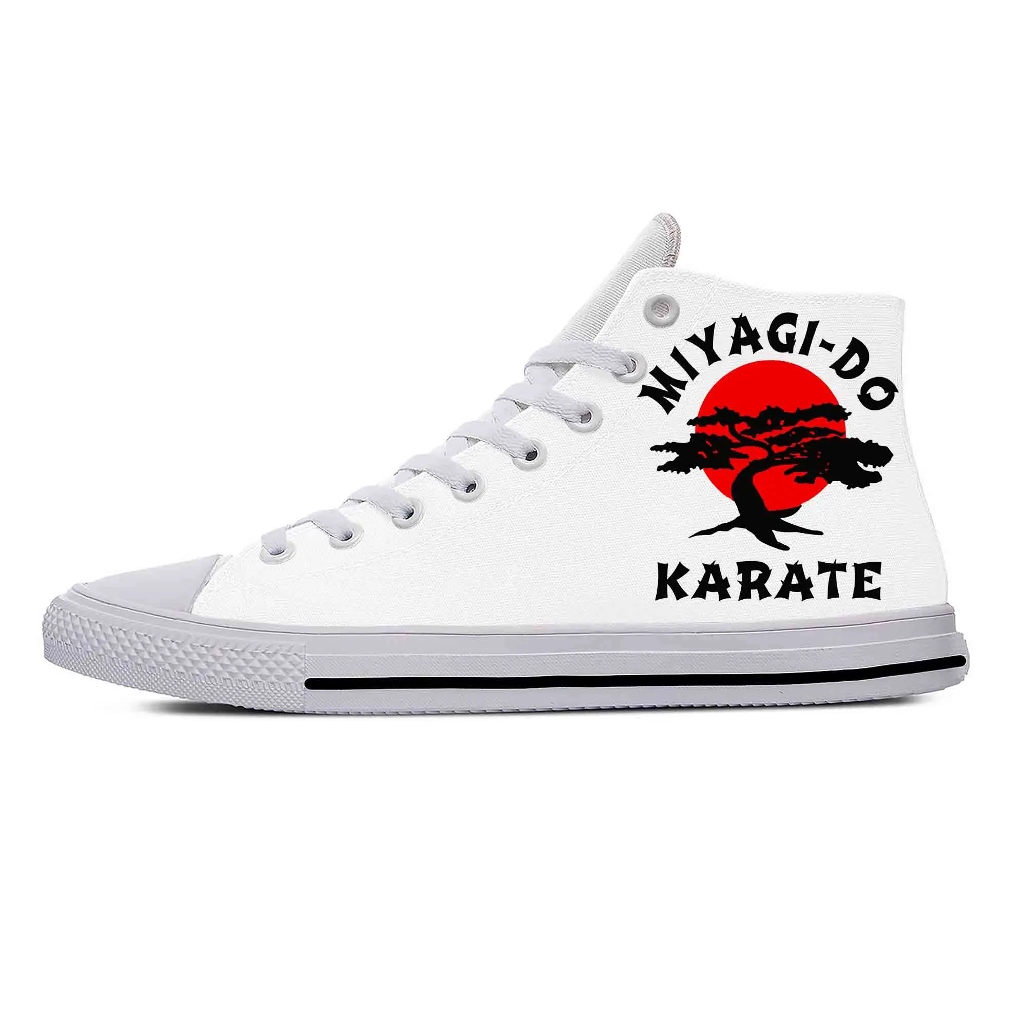 Kai Miyagi Do Karate Japanese Kung Fu Cobra Funny Casual Cloth Shoes High Top Lightweight Breathable 3D Print Men Women Sneakers