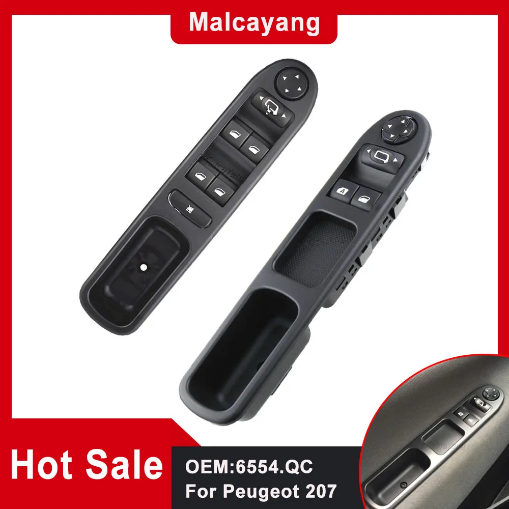 Interruttore Finestre Elettriche Per Citroen C3 E Peugeot 207 - Sinistro, Numero 6554.QC - Foto 2