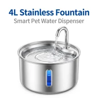 4L Smart Pet Water Fountain, circular faucet design, automatic circulation, large-capacity feeder for cats and dogs 1