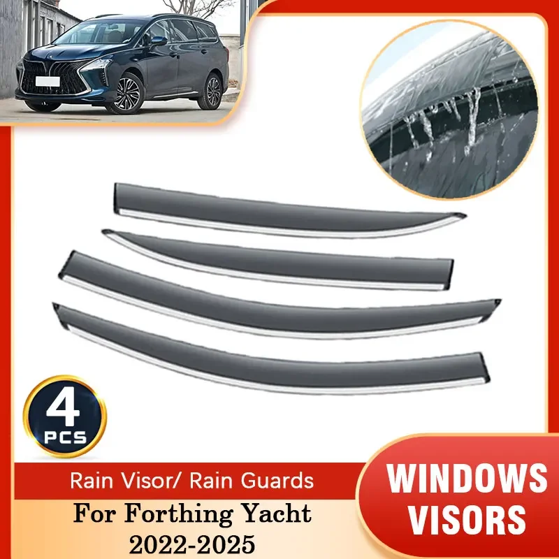 

For Forthing Yacht DFSK Forthing 4 U-Tour Cirelli 7 2022 2023 2024 2025 Sun Rain Deflector Guard Shelter Window Visor Protector