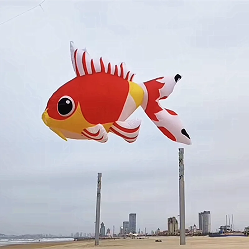 5 m großer Goldfischdrachen-Anhänger, aufblasbare Alien-Drachen, Fabrik, neuer Drachen, Fallschirmdrachen, weicher Drachen, Surfen, Drachen, Koi, Cerf Volant – Detail 3