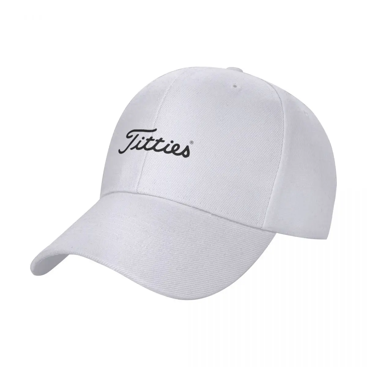 

New Titties Fashion Logo Cap Baseball Cap Party Outing Sunshade Decoration for Adults.(Blcak)