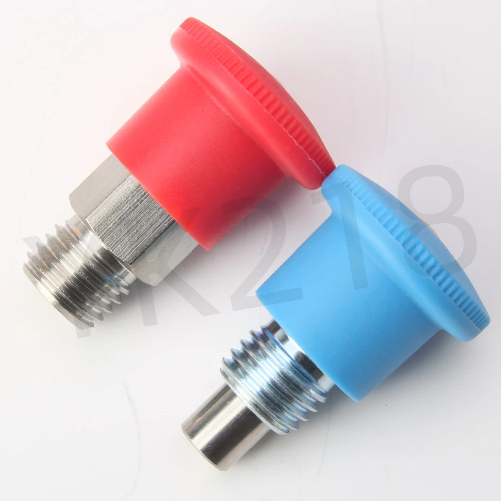 Large Stock YK218 Three Colors Plastic Knob Position Dowel Spring Locating Indexing Plungers With Locking Nose
