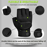 MOREOK Workout Gloves Gym Gloves for Man Women Wrist Guard Sports Dumbbell Riding Non-Slip 3MM Gel Pad Bodybuild Fitness Gloves 2
