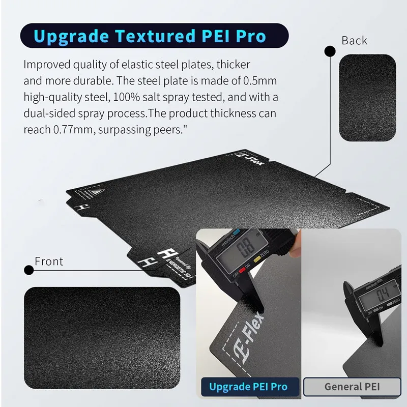 For Creality K1 Upgrade Heated Bed 235x235mm Double 3D Printing Diamond  Plate Sheet PEO/PET/PEI Parts For Ender 3 S1 Pro/K1 Max - AliExpress