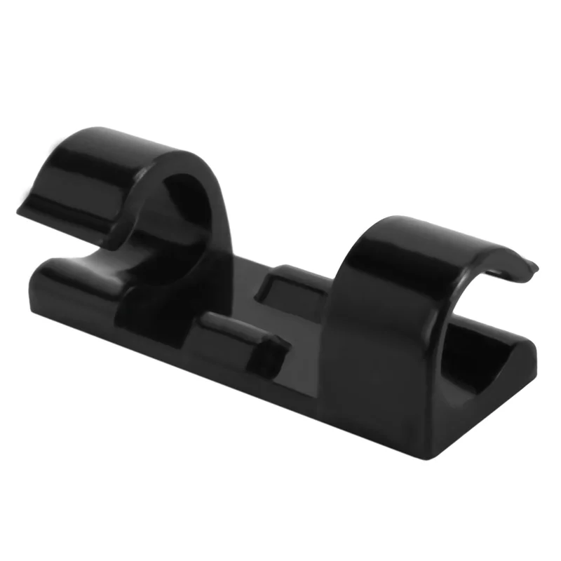 ABBN-60개 와이어 고정 클램프 클립 데스크탑 와이어 정리 클립 홀더 클램프 케이블 클립 장치 USB 코드 클립 홀더 정리함