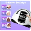 SUN X11 MAX Professional Nail Drying Lamp for Manicure 66 LED Nails Gel Polish Drying Machine with Auto Sensor UV LED Nail Lamp 4