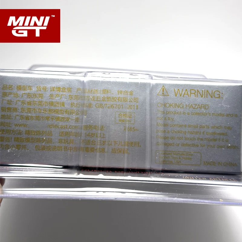 MINIGT 1:64 Silver Alloy Car Collectible