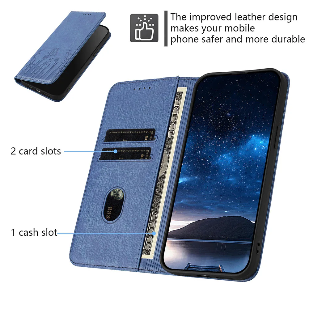 Magnetic Flip Leather Wallet Phone Case - Premium Back Cover
