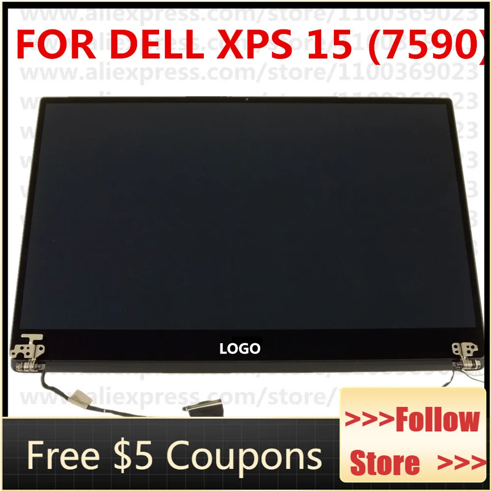 

FOR Dell XPS 15 7590 Precision 5540 15.6" Touchscreen UHD 4K LCD Display Complete Assembly Silver - TKJ2N 3840 x 2160