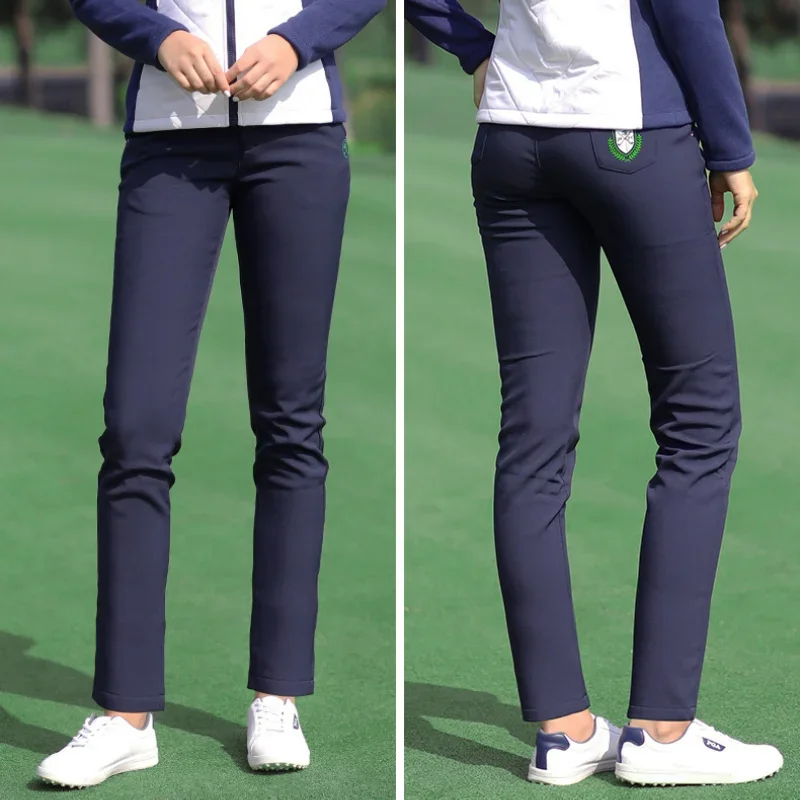 PGM Autumn Winter Waterproof Women Golf Trousers Thick Keep Warm Long Pant Plus Velvet Golf Ball Pants Windproof Tennis Clothing - Image 5