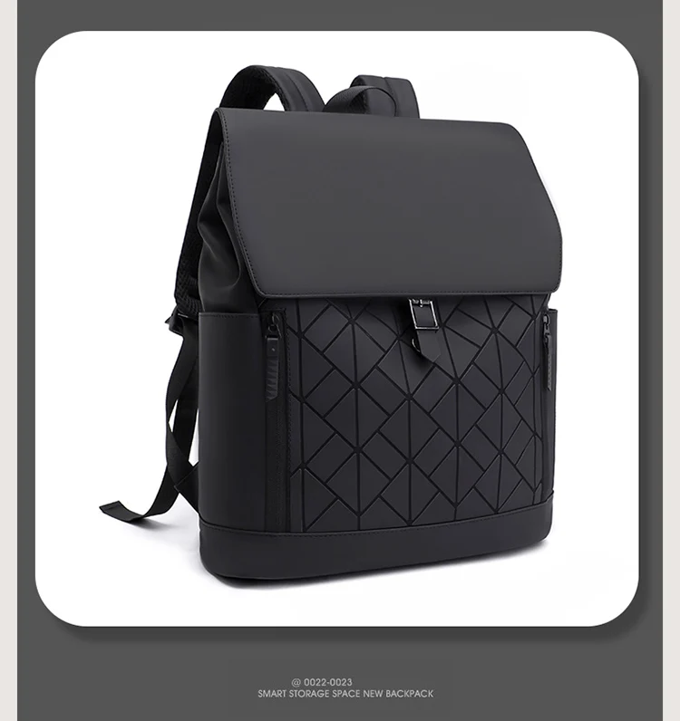 Rucksack für Herren, wasserdichter Pendlerrucksack mit großem Fassungsvermögen, 15,6-Zoll-Computertasche, trendige und coole Studenten-Reisetasche mit drei Verwendungszwecken – Detail 19