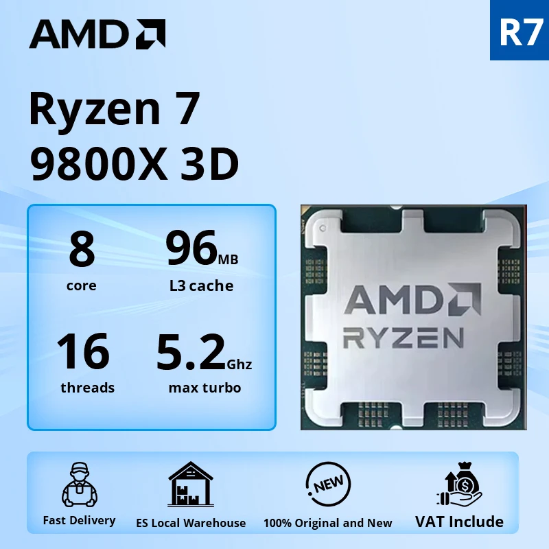 新品 バルク AMD Ryzen 7 9800X3D AM5 CPU 新品 バルク AMD Ryzen 7 9800X3D AM5 CPU 新品 バルク AMD Ryzen 7