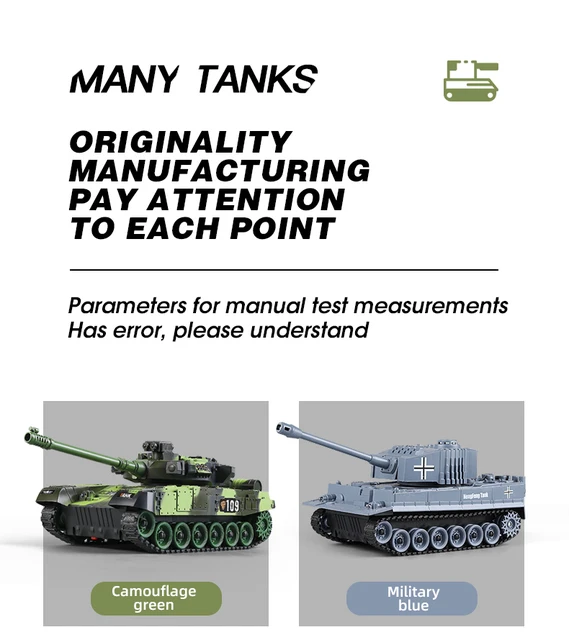 RC Tank Military War Battle United States M1 Leopard 2 Remote Control Toy Car Tactical Model Electronic Toys for Boys Children 5