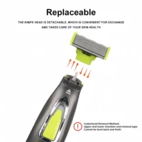 MLG Electric Shaver For Men and Women Portable Full Body Trimmer USB T Shaped Blade Razor For Beard Armpit For Washable 3