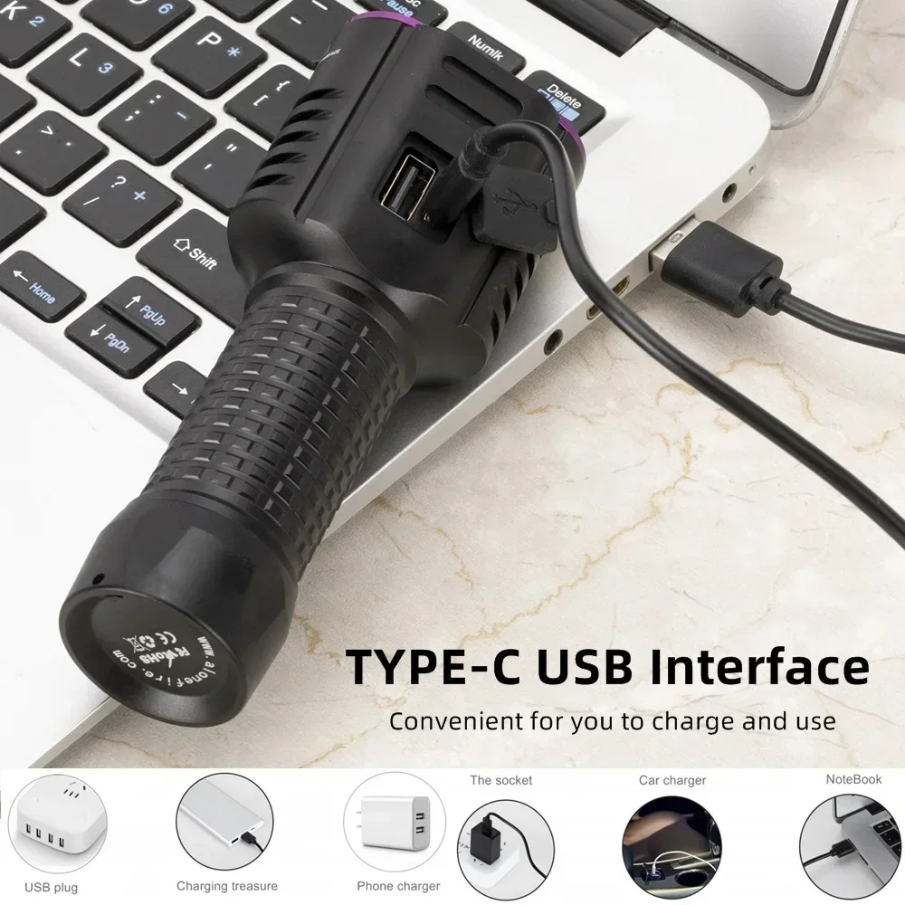 Aluminum UV White Light Flashlight for Detection