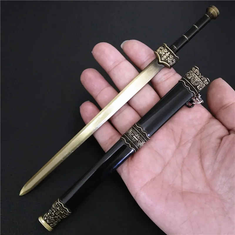 Letter Opener Mail Opener Chinese Ancient Han Dynasty Famous Sword Alloy Weapon Pendant Weapon Model Can Be Used for Animation Role-playing