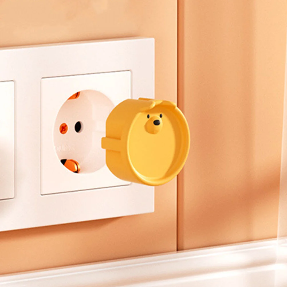 어린이 안전 소켓 보호 커버, 귀여운 전기 콘센트 커버, 유럽 스타일, 4 개