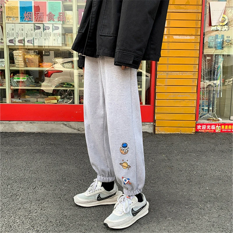 

Men Hip Hop Joggers Pants Streetwear Couples Casual Loose Sports Pant High Street Harajuku Japanese Retro Straight Sweatpants
