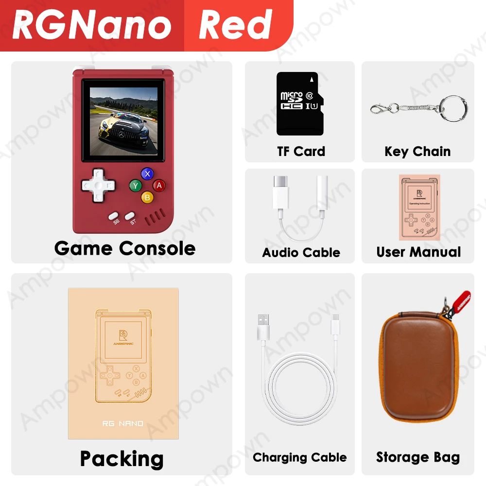 Red with Bag