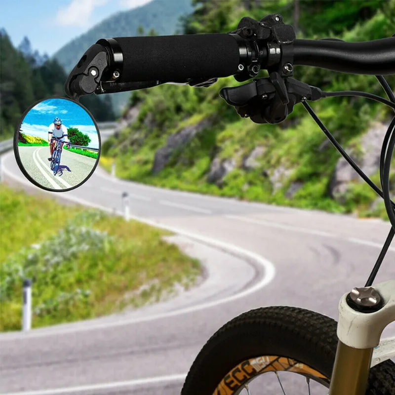 1/2PCS Universal Bicycle Rearview Mirror Adjustable Rotate Wide-Angle Cycling Handlebar Rear View for MTB Road Bike Accessories