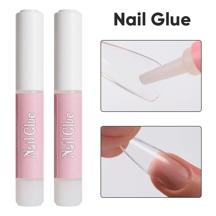 10pcs Nail Glue Fast-Dry Extension Super Bond Rhinestones Acrylic Fake Nail Tips Glue Gel False Nails Mini Low Price