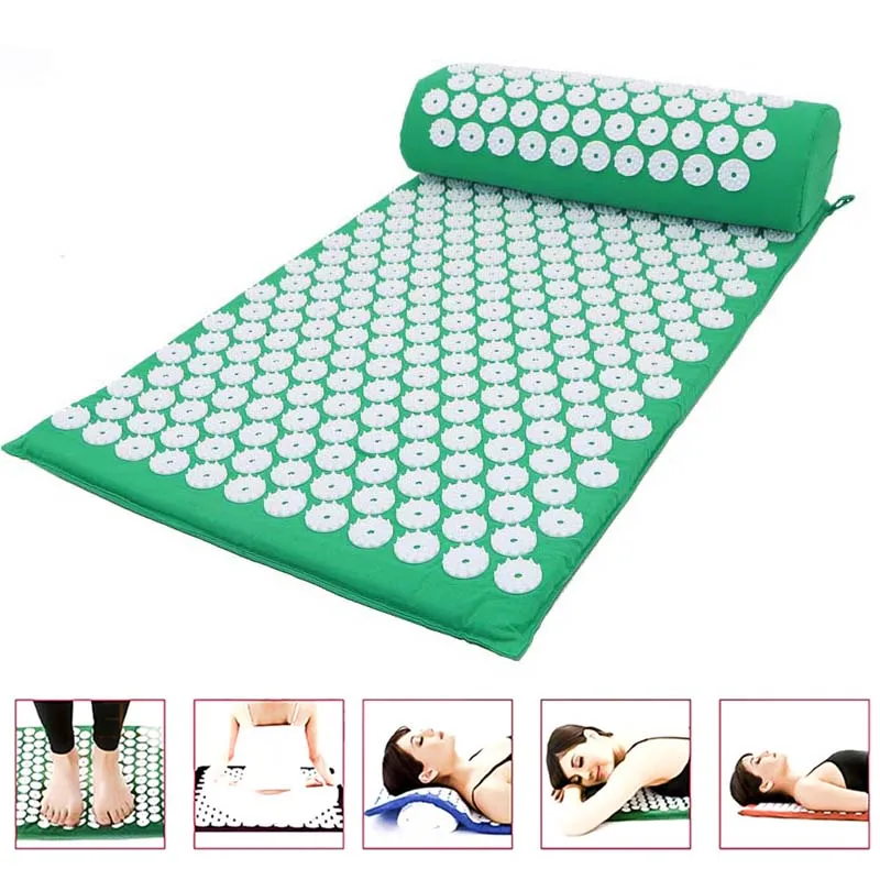 

Massager Cushion Acupuncture Sets Relieve Stress Back Pain Acupressure Mat/Pillow Massage Mat Rose Spike Massage and Relaxation