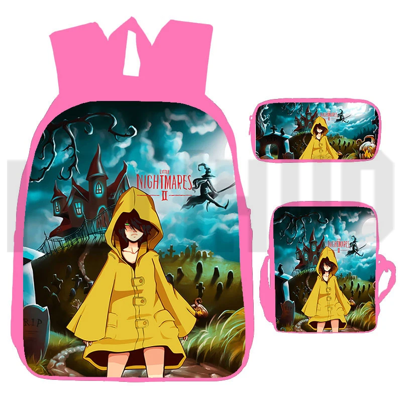 

Cute 3D Print Little Nightmares 2 Backpacks Student Merch Cartoon Bookbag 12/16 Inch Bags for Women Daily Sports Japanese Bag