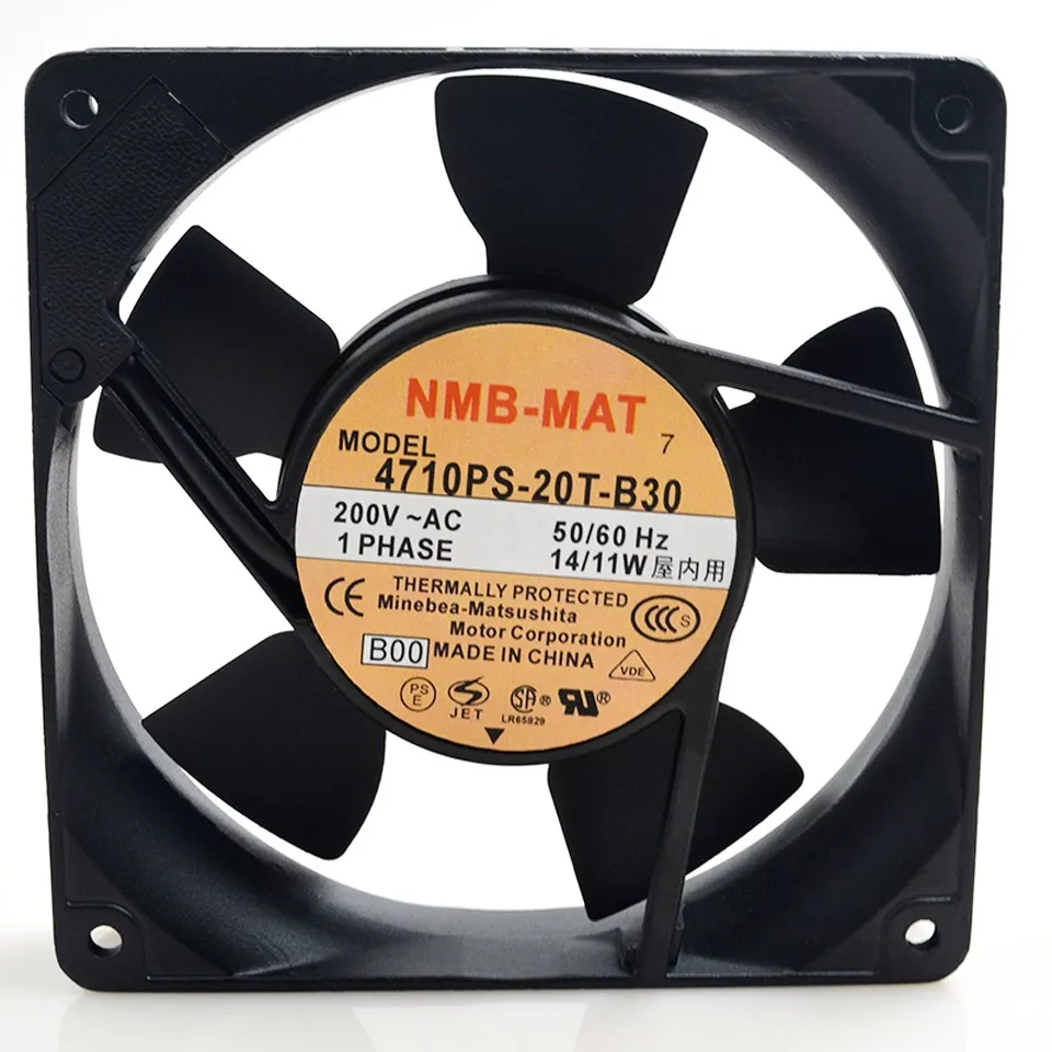 

1pcs 4710PS-20T-B30 AC 200V exhaust fan industrial Axial centrifugal cooling fan 12025 120mm 120*120*25mm for NMB