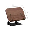 Black Walnut Wood IPad Stand Foldable Mobile Phone Holder 360 Degrees Rotating Charging Base Practical and Convenient Book Shelf 6