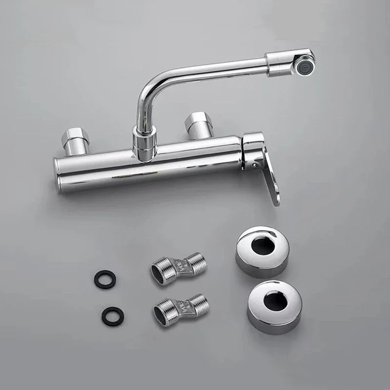 torneiras de cozinha, rotação 360, furo duplo,