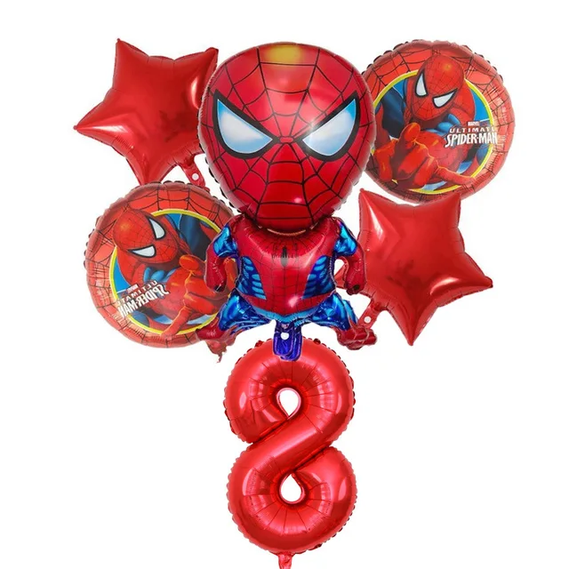 Spider Man Digital Aluminum Film Balloon Set Avengers Marvel Themed Kids  Birthday Party Arrangement Supplies Cartoon Balloons - Party & Holiday Diy  Decorations - AliExpress