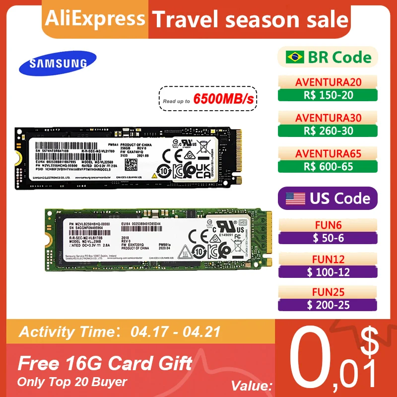  SAMSUNG SSD M2 Nvme 1TB 256GB PM991A 2230 Internal Solid State Drive 1TB hdd Hard Disk PM981A PM9A1 M.2 2280 2TB 128GB PCIe HD 