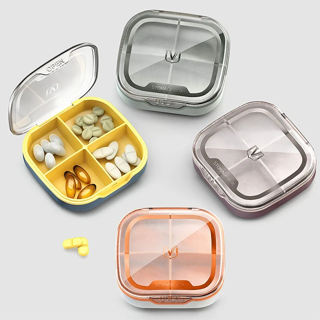 8 Compartments Pill Storage Boxes Organizer Small Pill Box for Pocket Purse  Daily Pill Case Portable Medicine Vitamin Container - AliExpress