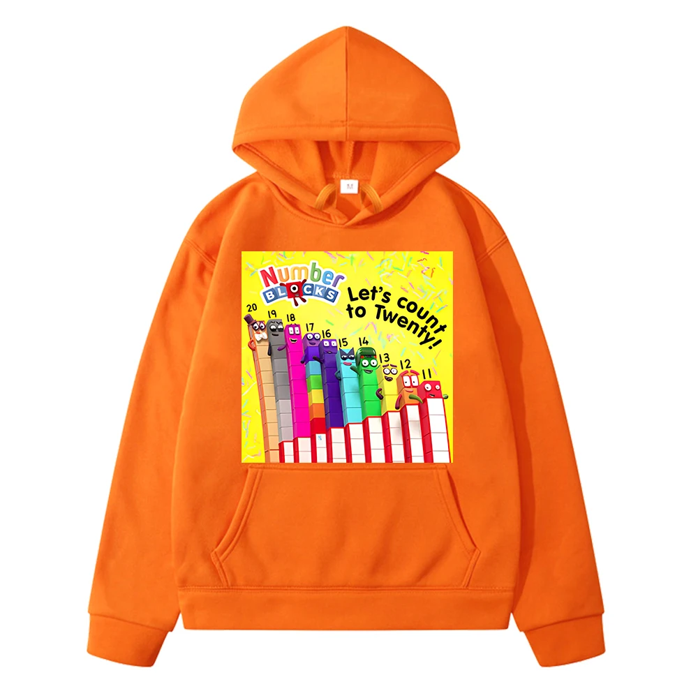 

Осенняя толстовка с капюшоном в стиле аниме с цифрами-блоками, куртка унисекс y2k, повседневный флисовый пуловер для мальчиков и девочек