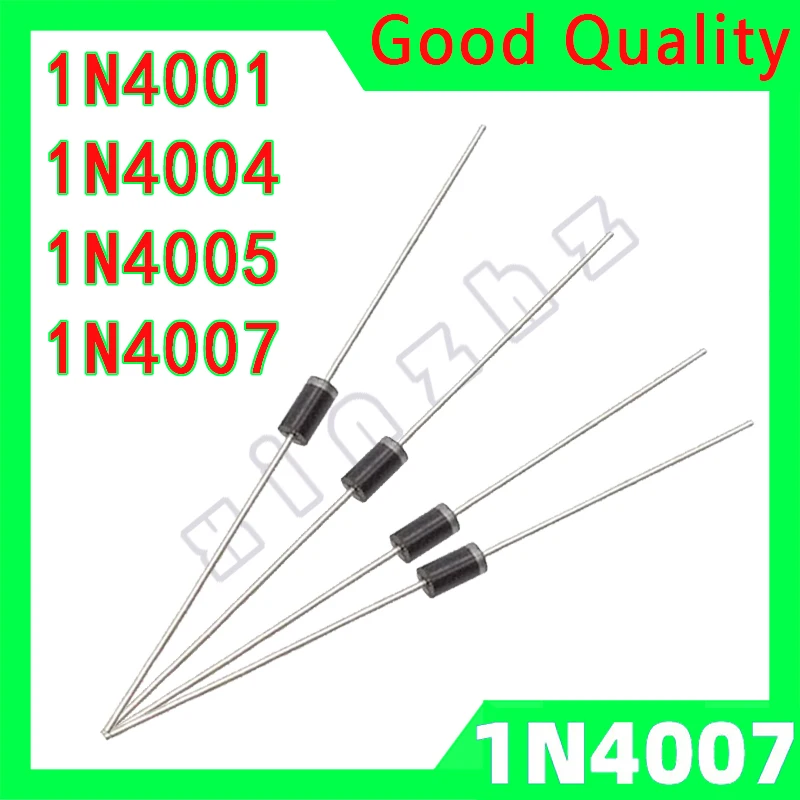 

100PCS 1N4007 1N4005 1N4004 1N4001 Rectifier Diode DO-41 1A High Quality New Original General Purpose Rectifiers