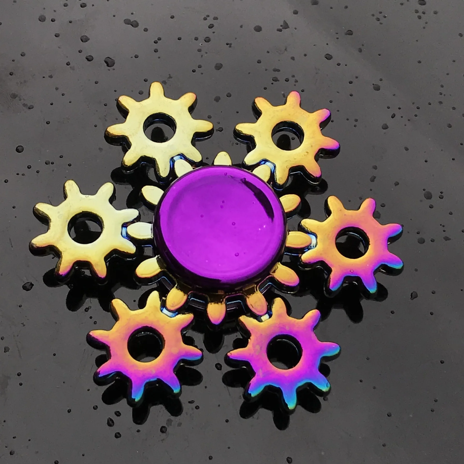 28 styles Fidget Decompression Toy Spinner Finger Spinner Metal Rainbow Color Alloy Metal Anti-Anxiety Toy For Kids Adults Gifts 4