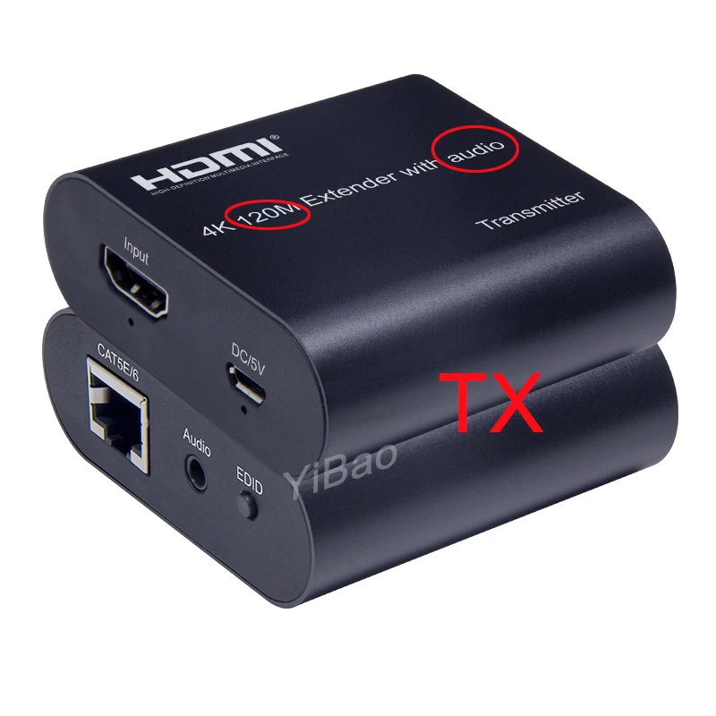 4K HDMI Extender 120M with Loop Audio Vs 1080p 60m Extender Over Single CAT5e/6