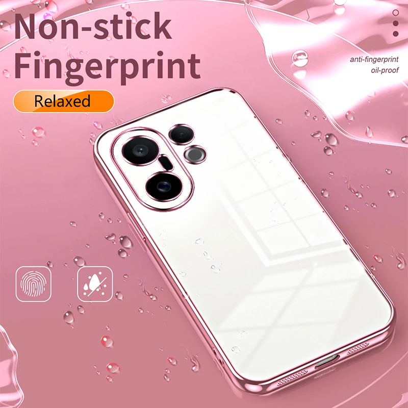 Fashion Electroplating Transparent Silicone TPU Shockproof Case