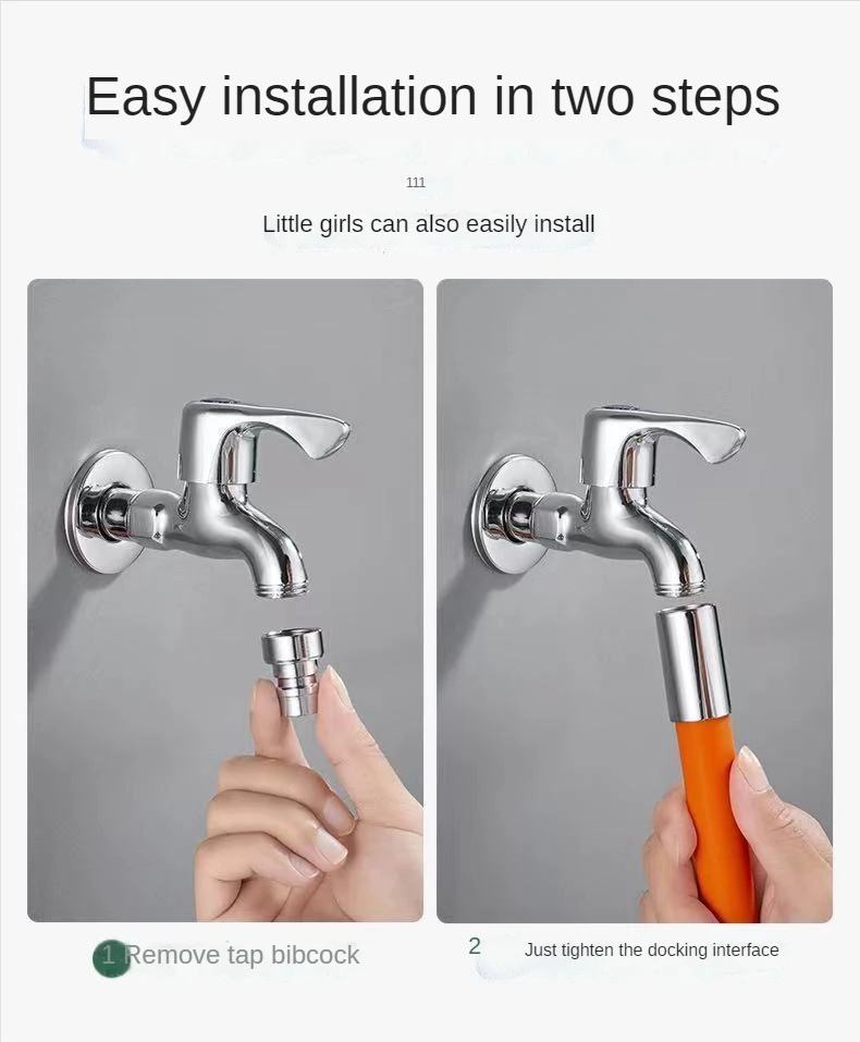 Universal Faucet Extensão Mangueira, alongado Splash-Proof Extender,