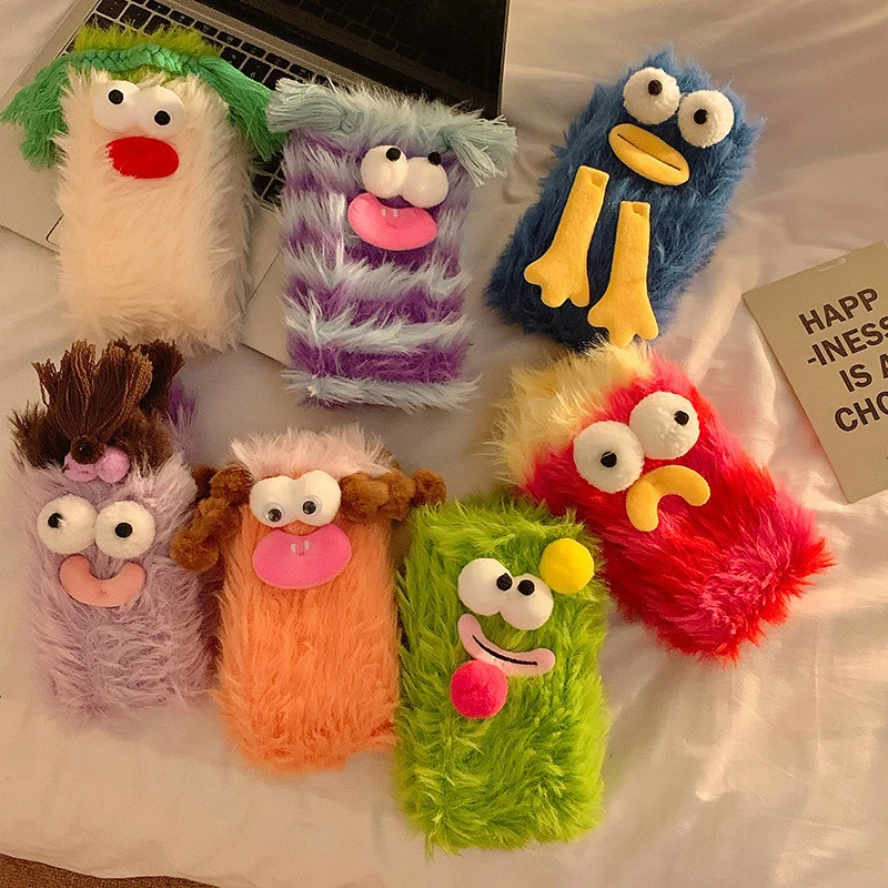 Winter Coral Velvet Socks Funny 3D Cartoon Girls Thickened Warm Socks Home -child Stockings Floor Sleeping Socks 6