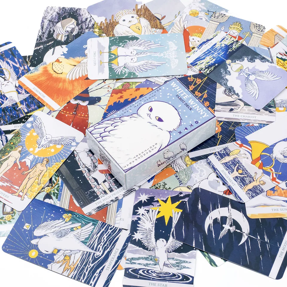White Winny Tarot Fortune Telling Divination 80 Cards Deck White Winny Tarot Fortune Telling Divination 80 Cards Deck