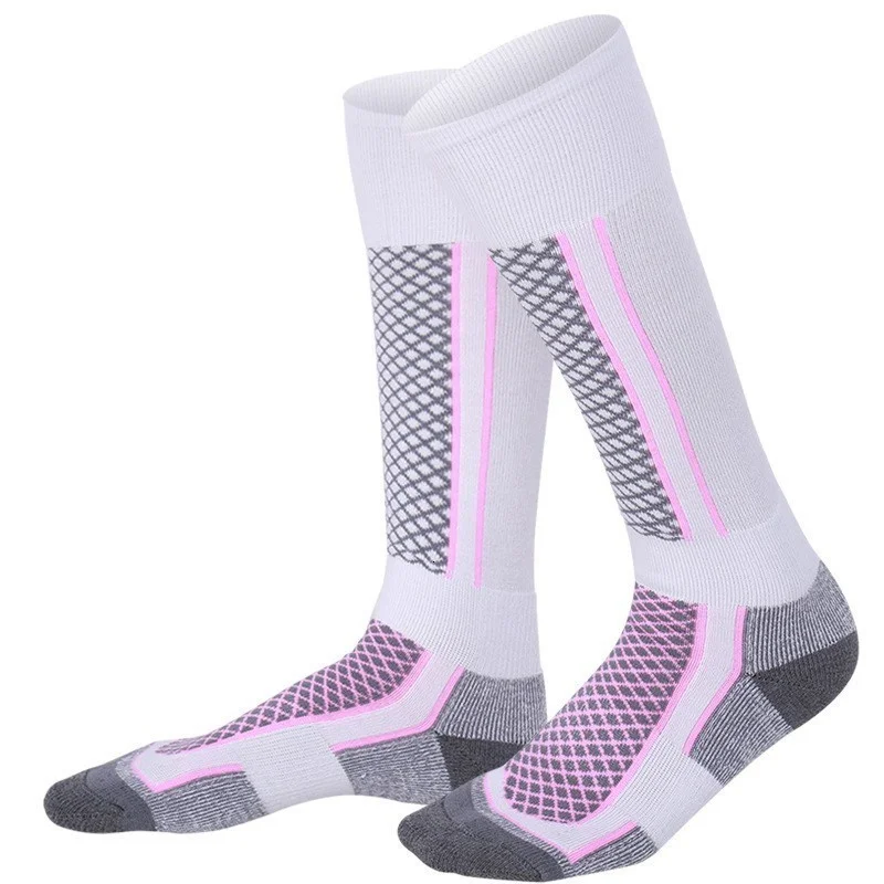 Thick Cotton Long Thermal Ski Socks for Adults and Children, Skiing, Cycling, Hiking, Outdoor Sport, Winter
