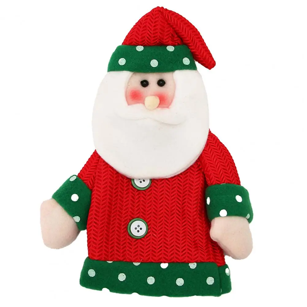 

Bottle Sleeve Festive Wine Bottle Covers Adorable Snowman Santa Claus Designs for Christmas Decorations