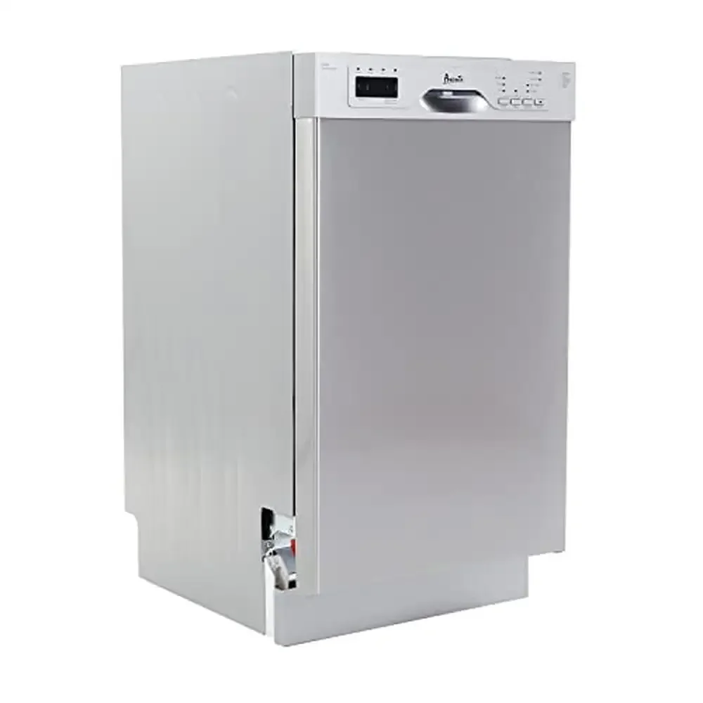 18-Inch Stainless Steel Dishwasher LED Display 3 Wash Options 6 Cycles Low Noise Rating 53dB Compact Maximum Capacity Advanced 2
