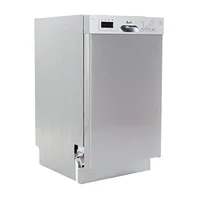 18-Inch Stainless Steel Dishwasher LED Display 3 Wash Options 6 Cycles Low Noise Rating 53dB Compact Maximum Capacity Advanced 2