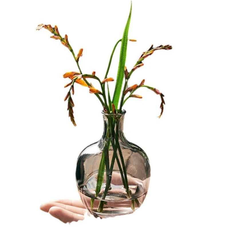 Glass Simple Creative Small Vase Set for Flower Arrangement