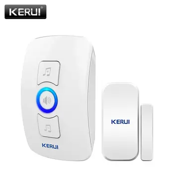 KERUI M525 무선 도난 방지 초인종, 도난 경보, 32 곡 옵션, 500 피트 문짝 차임, 홈 보안 환영, 스마트 초인종